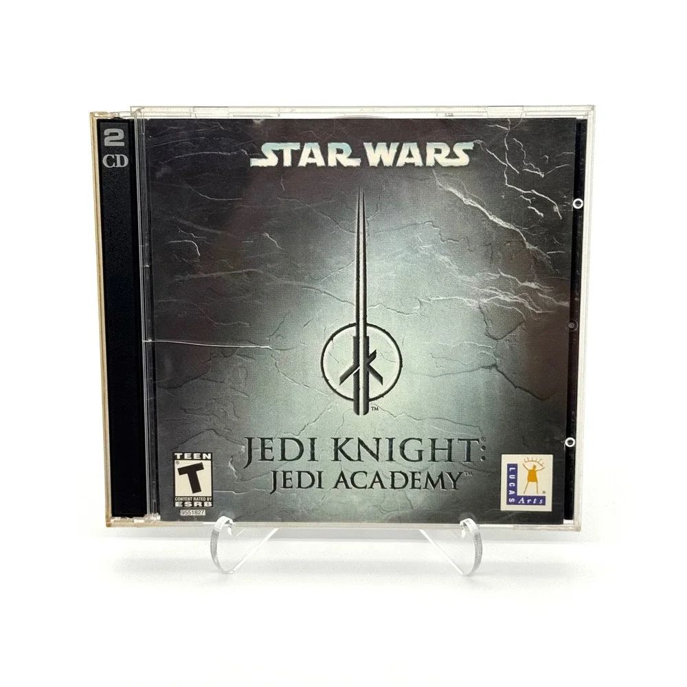 Star Wars Jedi Knight Jedi Academy PC CD-ROM Game 2 Discs LucasArts 2003